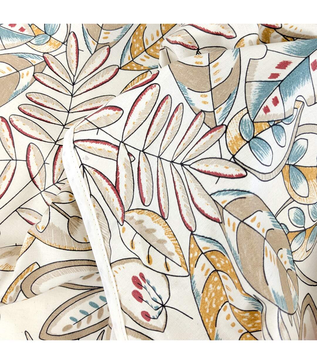 Nappe coton enduite KIM Ovale-5
