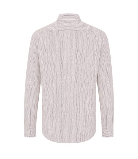 Chemise Motif/style Géométrique Homme Beige Boss