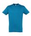 Mens Regent Short Sleeve T-shirt Blue Atoll SOLS-1