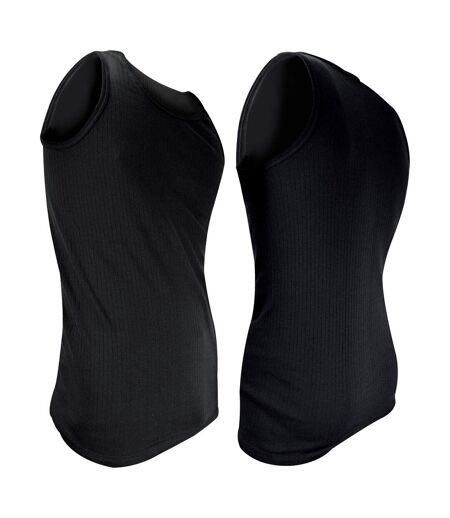 2 Pack Mens Sleeveless Thermal Top for Winter