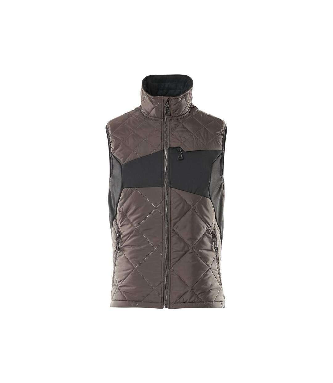 Mens Accelerate Plain Winter Gilet Dark Anthracite Black Mascot-1