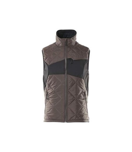 Mens Accelerate Plain Winter Gilet Dark Anthracite Black Mascot