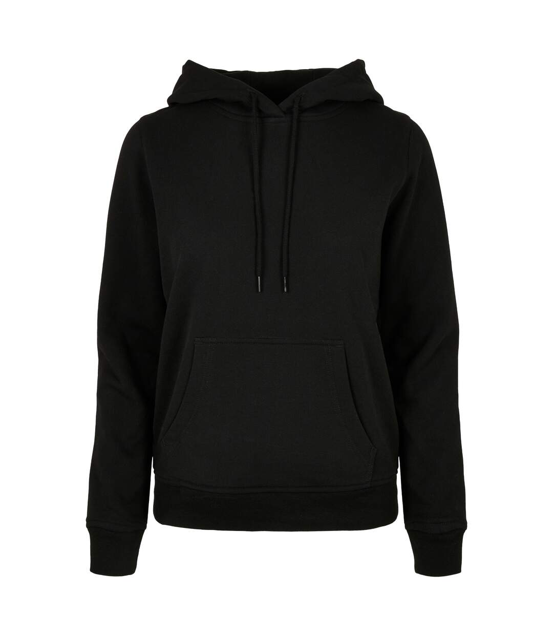 Sweat À Capuche Basic Femme Noir Build Your Brand-1