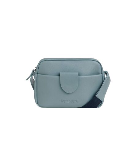 Dion plain vegan leather crossbody bag one size mineral blue Weird Fish