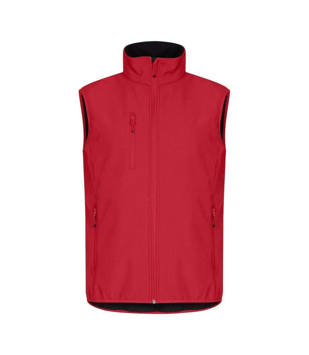 Mens Classic Soft Shell Jacket Red Clique-1