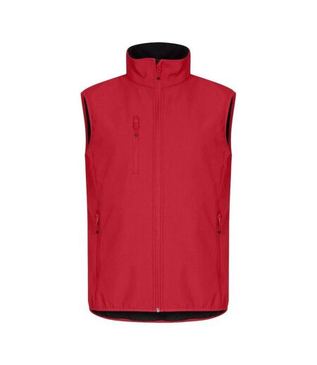 Mens Classic Soft Shell Jacket Red Clique
