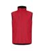 Mens Classic Soft Shell Jacket Red Clique-1