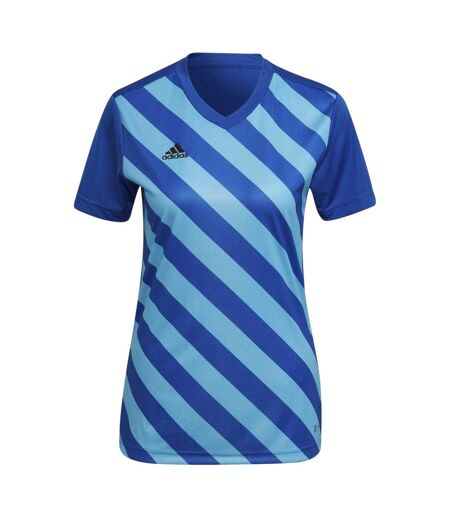 T-shirt Motif/style Rayures Contrastées Femme Bleu Roi Adidas