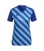 T-shirt Motif/style Rayures Contrastées Femme Bleu Roi Adidas-1