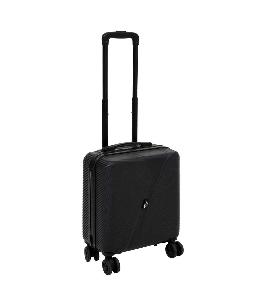 Valise Cabine Rigide à Roulettes Travel 45cm Noir-1