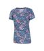 Mountain Warehouse Womens/Ladies Devon Floral Keyhole T-Shirt (Navy) - UTMW3137