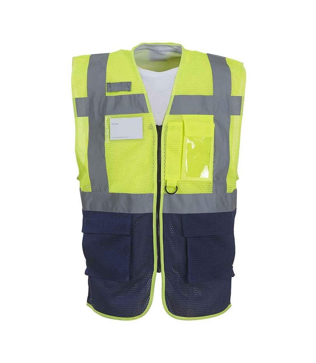 Yoko Gilet Hi-Vis unisexe pour adultes (Jaune/Marine) - UTPC6658-1