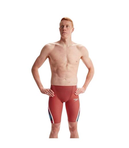 Mens Colour Block Jammer Shorts Red Blue Speedo