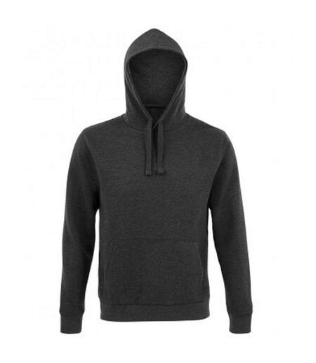 SOLS Unisex Adults Spencer Hooded Sweatshirt (Charcoal Marl)