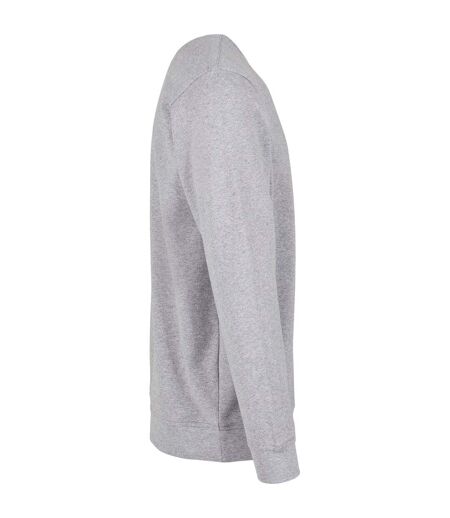 Sweat-shirt À Col Ras Du Cou De Base Pour Hommes Gris Chiné Build Your Brand