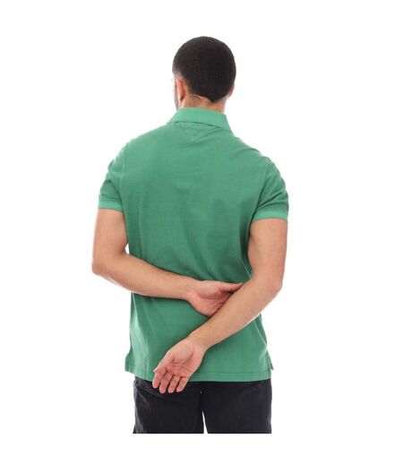 Mens Garment Dyed Regular Polo Shirt Green Tommy Hilfiger
