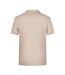 Polo Basic Homme Beige Gris James And Nicholson-2