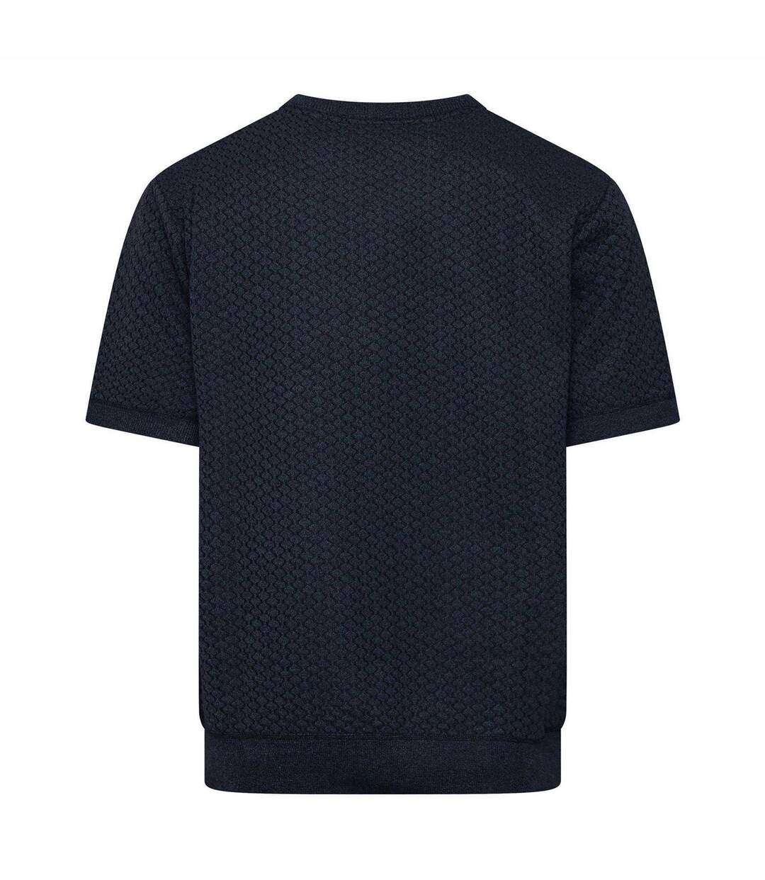 Mens Mataso Jacquard T-shirt Blue Duck And Cover-2