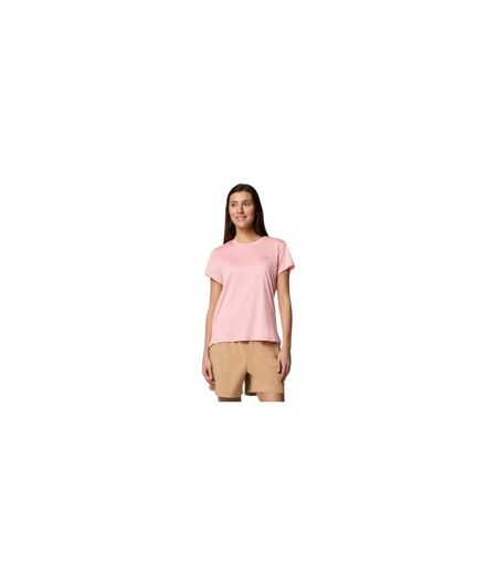 Womens/ladies Bluevista Hill Crew Neck T-shirt Pink Columbia