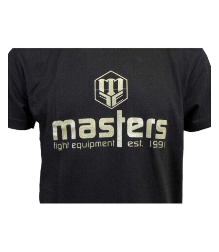 T-shirt Basic Homme Noir Masters