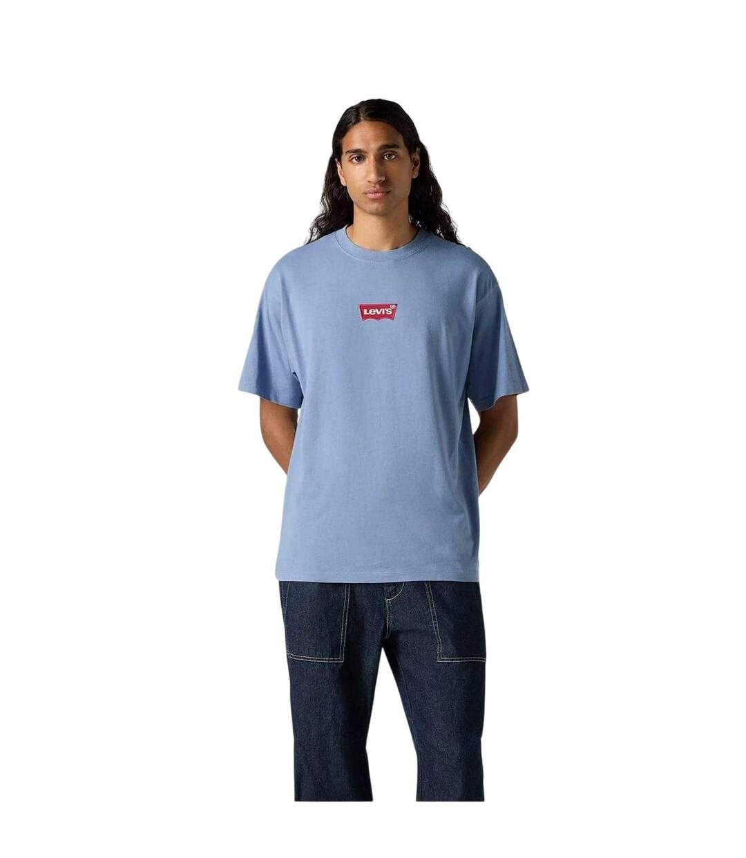 T-shirt Motif/style Graphique Homme Bleu Levis-1