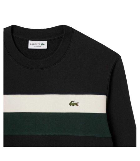 Sweat Motif/style Blocs De Couleurs Homme Noir Lacoste