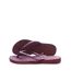 Tongs violet femme havaianas slim logo infradito-1
