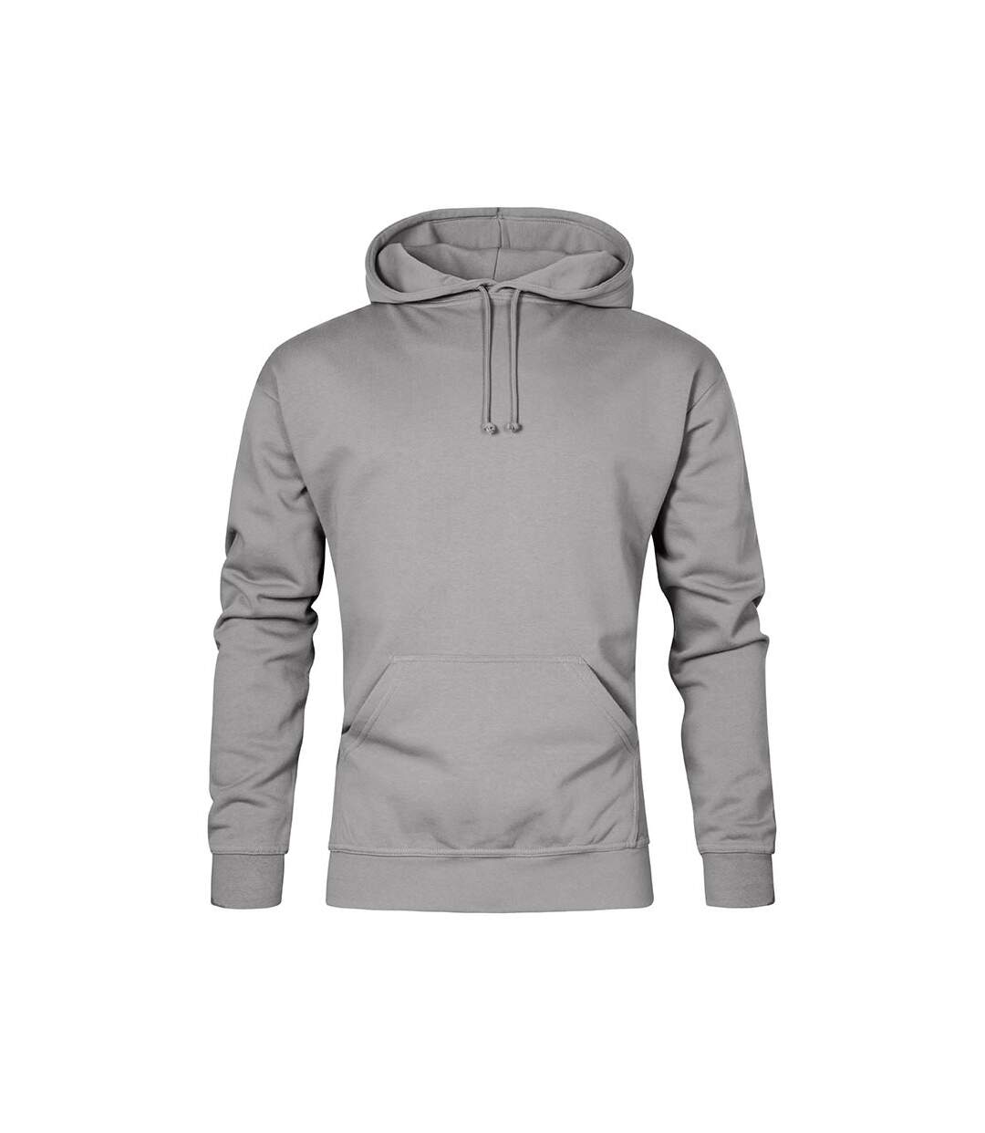 Sweat À Capuche 80/20 Homme Nouveau Gris Clair Uni Promodoro-1