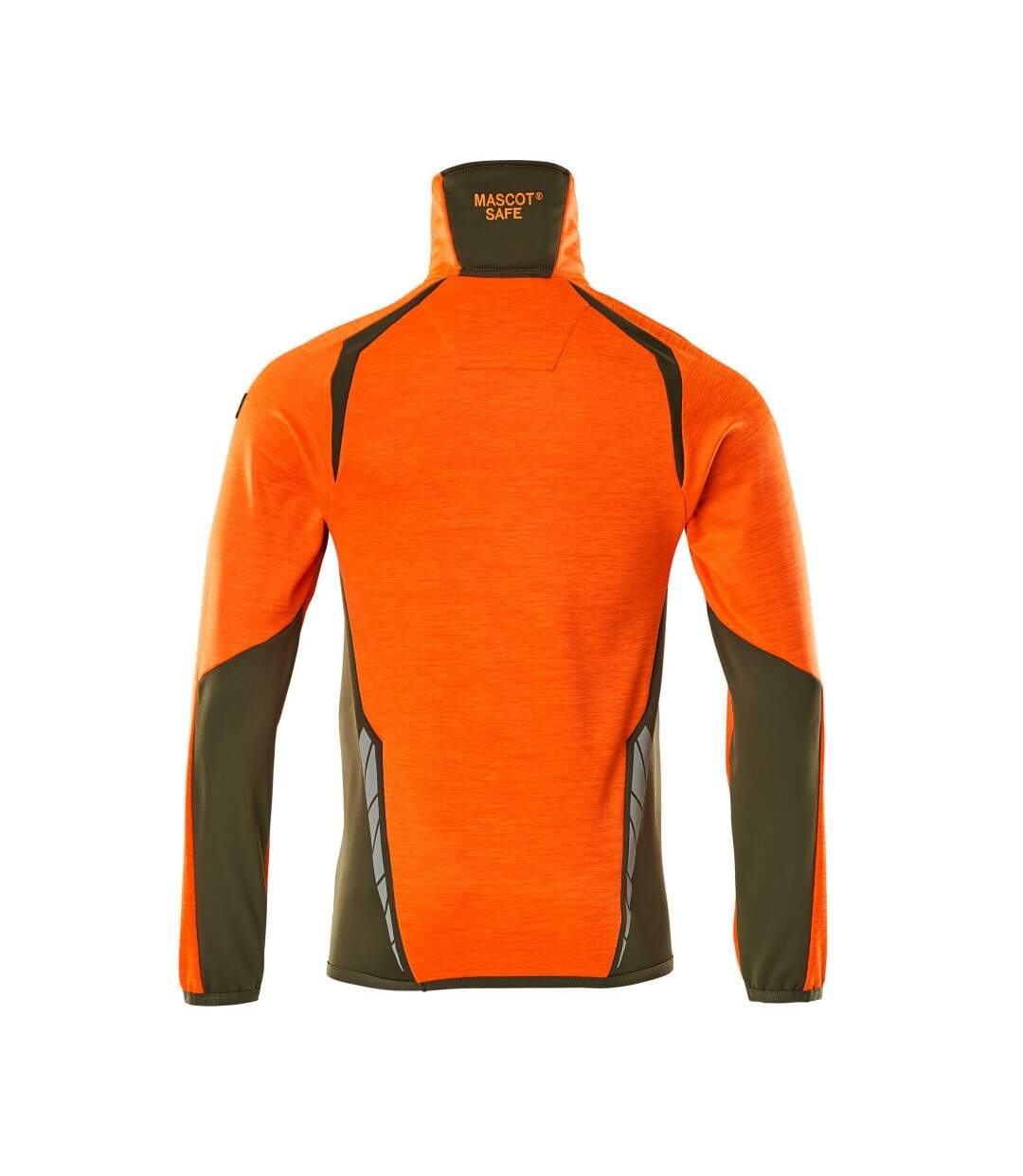 Pull Accelerate Safe Homme Orange Fluo Vert Kaki Foncé Mascot-2