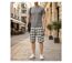 Bermuda homme WINCHESTER IDRA1B blanc à carreaux : le short en coton confortable et stylé-5