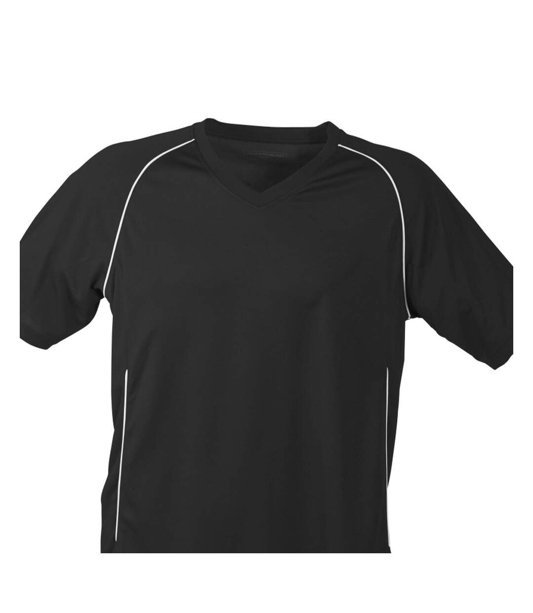 T-shirt Team Adulte Noir Blanc James And Nicholson-2