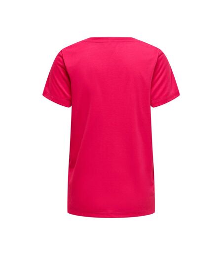 T-Shirt Rose Femme Only Viva