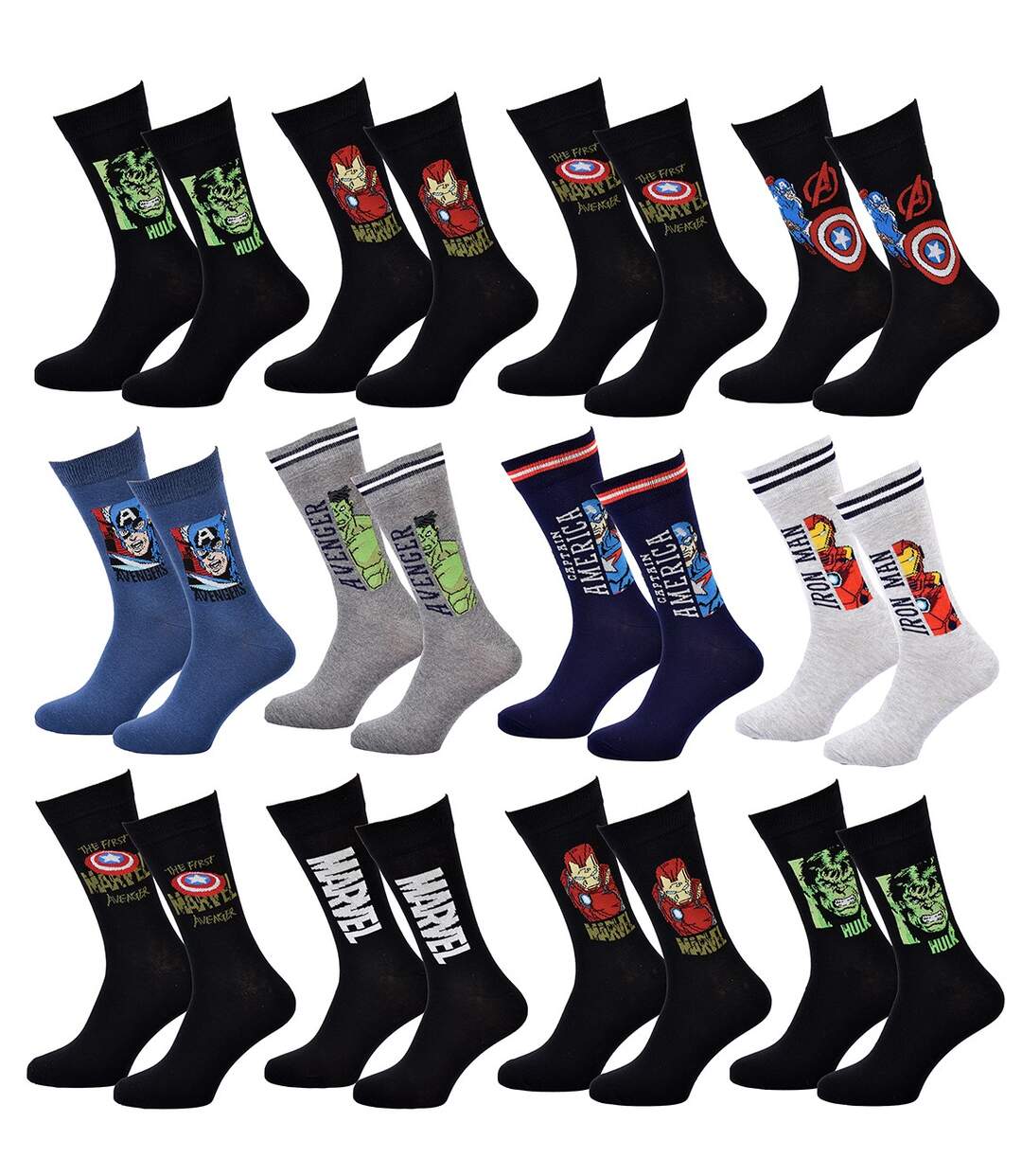 Chaussettes AVENGERS Pack de 12 Paires-1