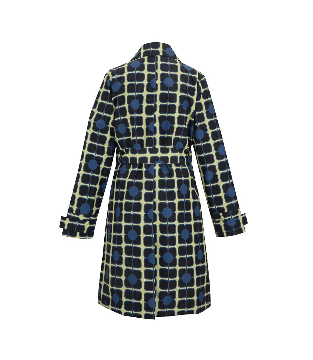 Womens/ladies Orla Kiely Waterproof Trench Coat Navy Regatta-3