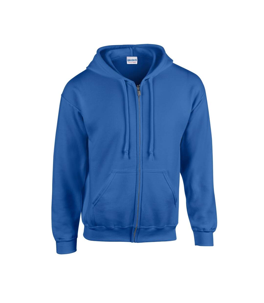 Mens heavy blend full zip hoodie royal blue Gildan