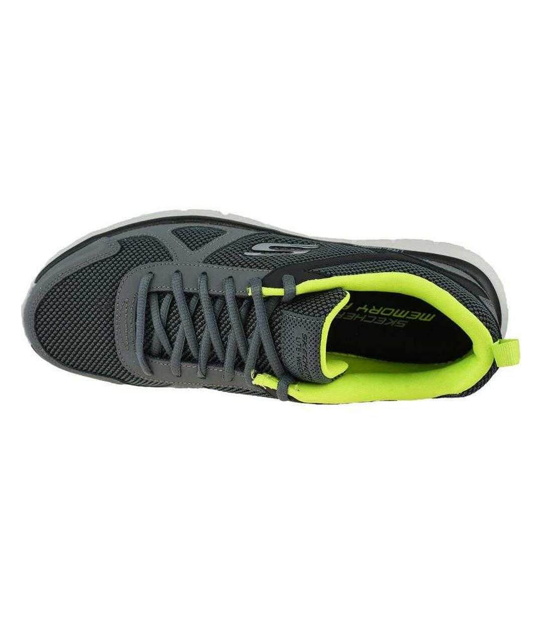 Mens Track Bucolo Leather Shoes Silver Grey Skechers-3
