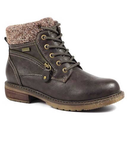 Bottines benson femme marron Lunar