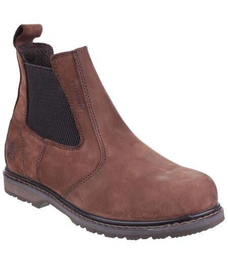 Amblers Mens AS148 Sperrin Pull On Safety Dealer Boots (Brown) - UTFS3721