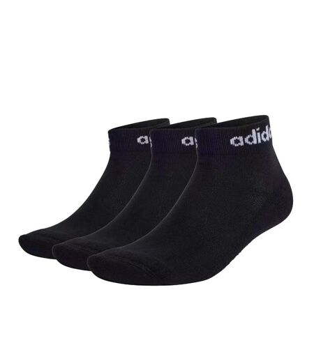 X3 paires de chaussettes noir mixte adidas linear