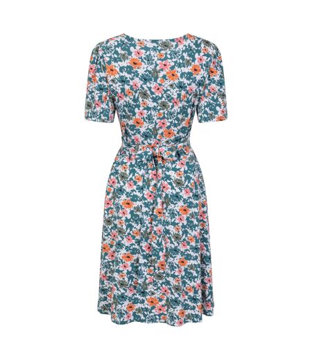 Mountain Warehouse Womens/Ladies Como Floral Dress (Dark Teal) - UTMW2921