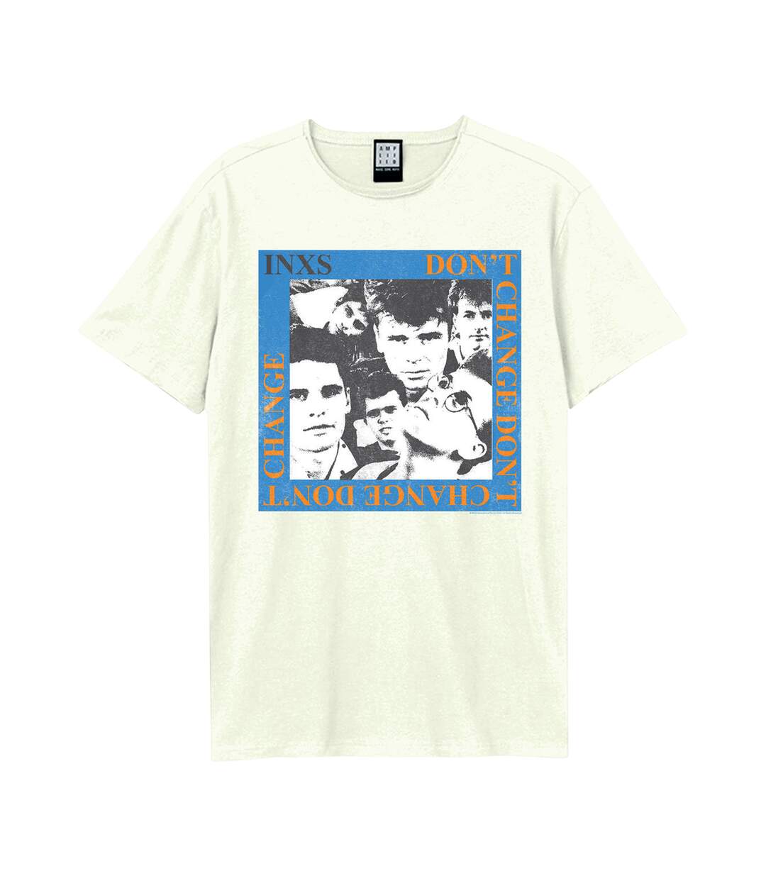 Unisex Adult Don´t Change Inxs T-shirt Vintage White Amplified-1