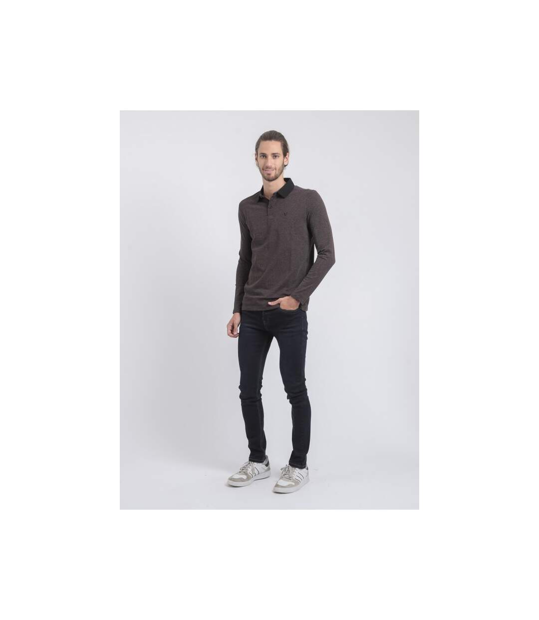 Polo manches longues pur coton PRALONG-4