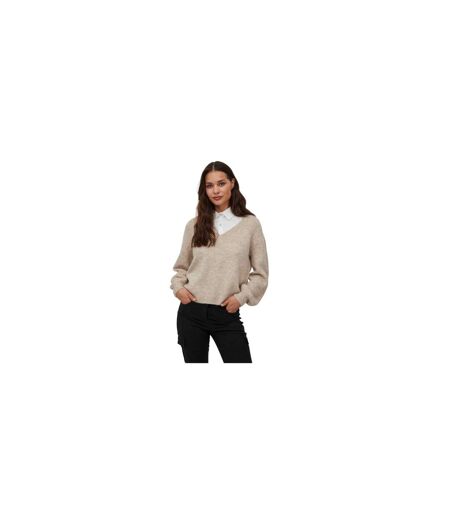 Pull Jamina Femme Blanc Cassé Chiné Vila