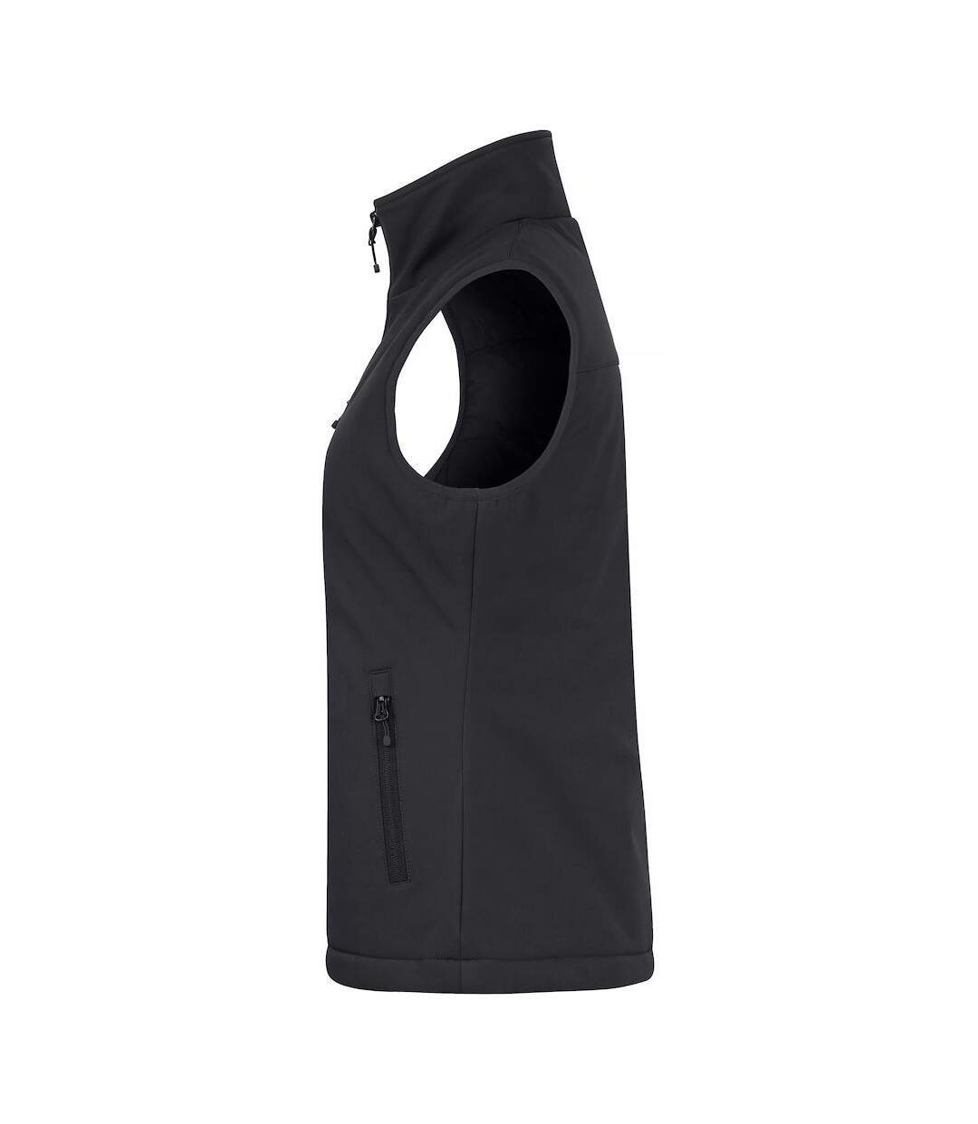 Womens/ladies softshell panels vest black Clique