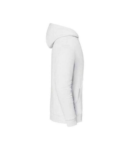 Sweat Uni À Capuche Iconic Premium Adulte Blanc Fruit Of The Loom