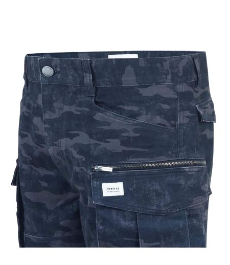 Short Motif/style Logo Homme Noir Camouflage Firetrap