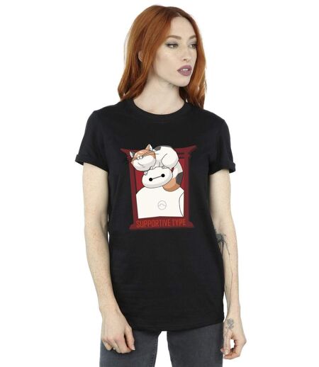 Disney - T-shirt BIG HERO BAYMAX FRAME SUPPORT - Femme (Noir) - UTBI15660