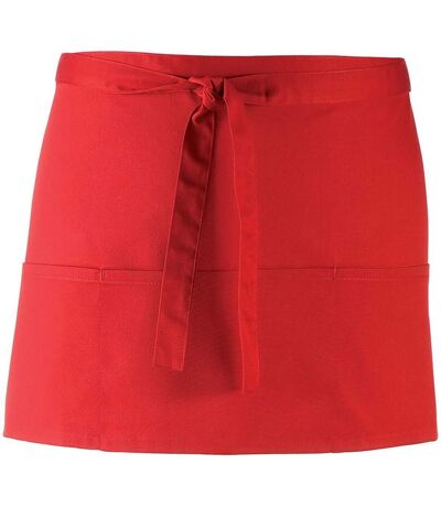 Mini tablier taille - 3 poches - PR155 - rouge