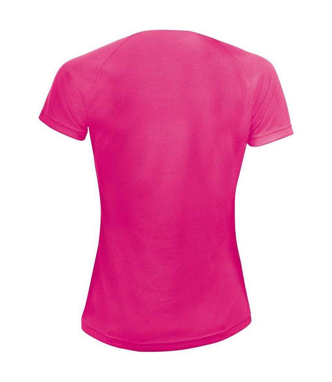 T-shirt Sporty Femme Rose Néon SOLS-2