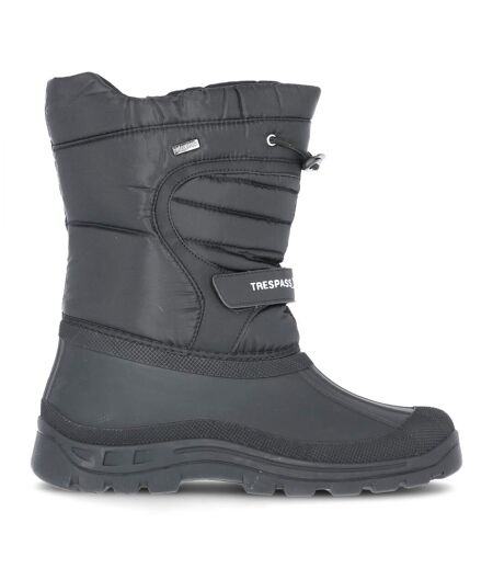 Unisex Dodo Pull On Winter Snow Boots Black Trespass